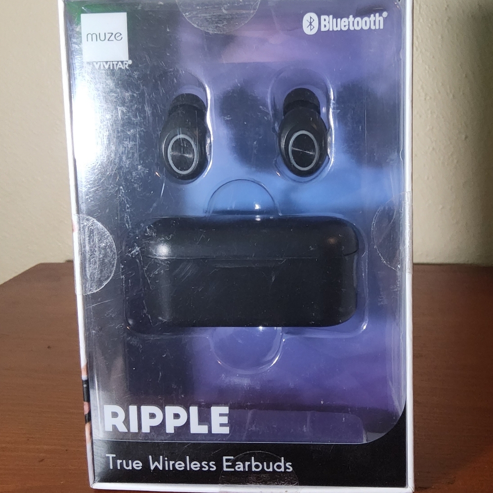 muze RIPPLE True Wireless Earbuds by VIVITAR Bluetooth 20 Hours Playtime - Capta